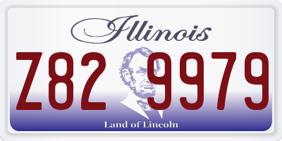 IL license plate Z829979