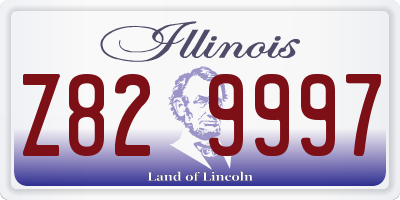 IL license plate Z829997
