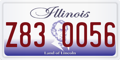IL license plate Z830056
