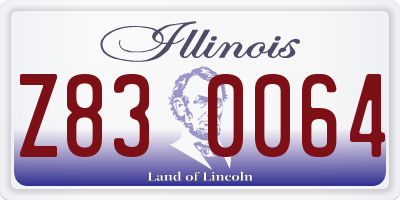 IL license plate Z830064