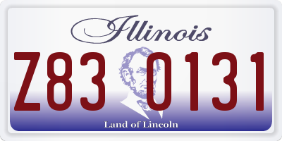IL license plate Z830131