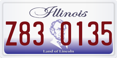 IL license plate Z830135
