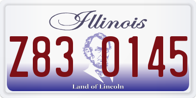 IL license plate Z830145