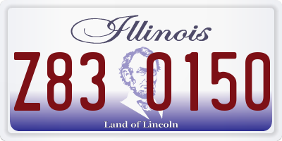 IL license plate Z830150