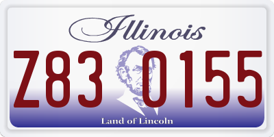 IL license plate Z830155