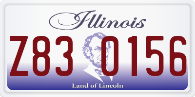IL license plate Z830156