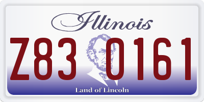 IL license plate Z830161