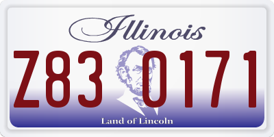 IL license plate Z830171