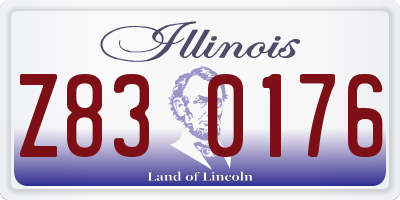 IL license plate Z830176