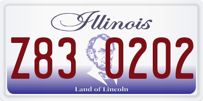 IL license plate Z830202
