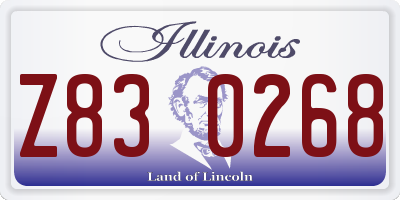 IL license plate Z830268