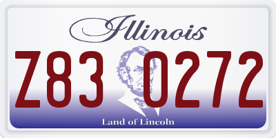 IL license plate Z830272