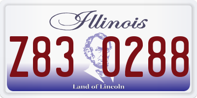 IL license plate Z830288