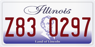 IL license plate Z830297
