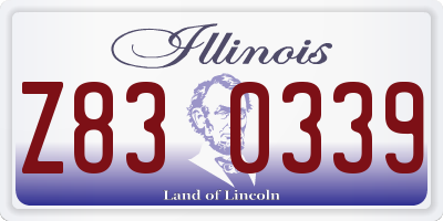 IL license plate Z830339