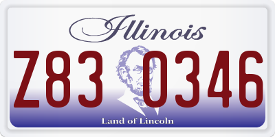 IL license plate Z830346