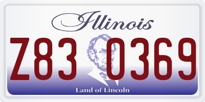 IL license plate Z830369