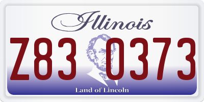 IL license plate Z830373