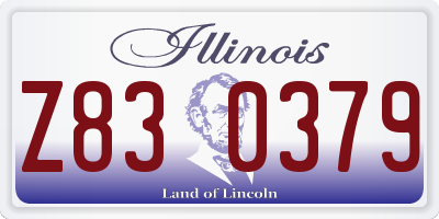 IL license plate Z830379