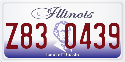 IL license plate Z830439