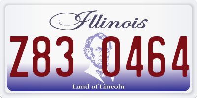 IL license plate Z830464