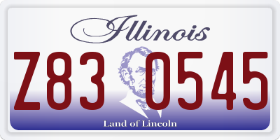 IL license plate Z830545