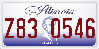 IL license plate Z830546