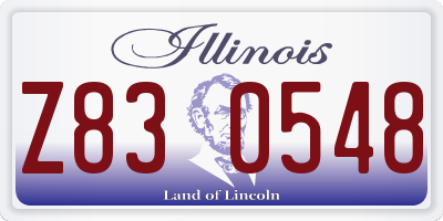 IL license plate Z830548