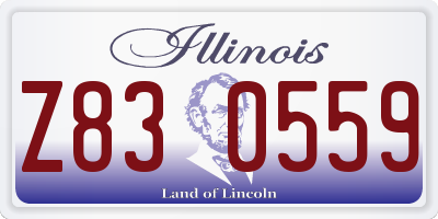 IL license plate Z830559