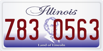 IL license plate Z830563