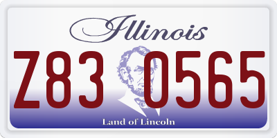 IL license plate Z830565