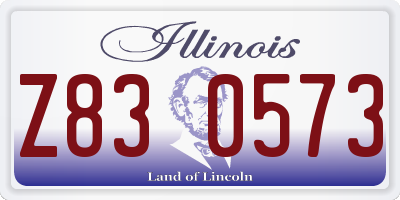 IL license plate Z830573