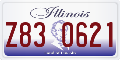 IL license plate Z830621