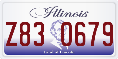 IL license plate Z830679