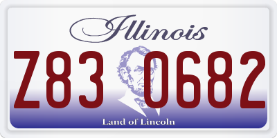 IL license plate Z830682