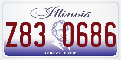 IL license plate Z830686