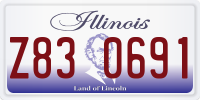 IL license plate Z830691