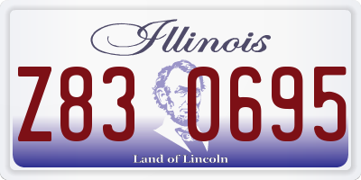 IL license plate Z830695