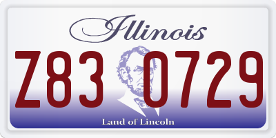 IL license plate Z830729