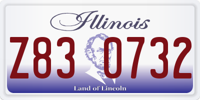 IL license plate Z830732