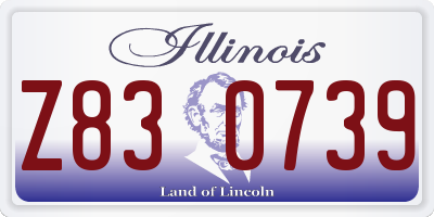 IL license plate Z830739