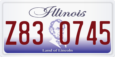 IL license plate Z830745