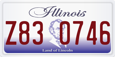 IL license plate Z830746