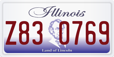 IL license plate Z830769