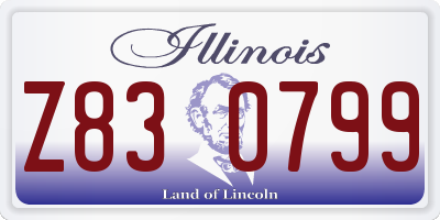 IL license plate Z830799