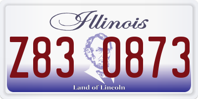 IL license plate Z830873