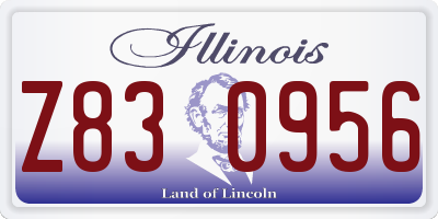 IL license plate Z830956