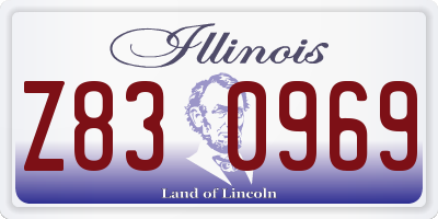IL license plate Z830969