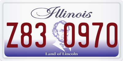 IL license plate Z830970