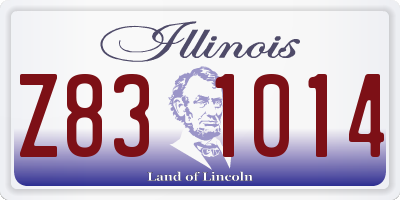 IL license plate Z831014